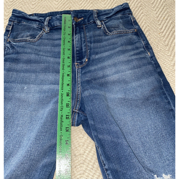 American Eagle Next Level Stretch Curvy Super Hi-Rise Jegging Jeans 10 Short - Picture 4 of 9